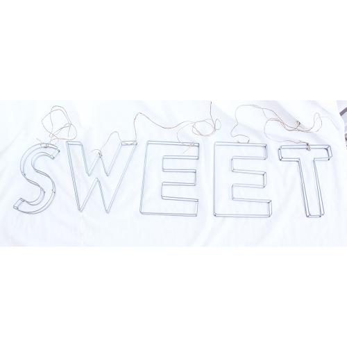 Wired Metal Letters 'Sweet'